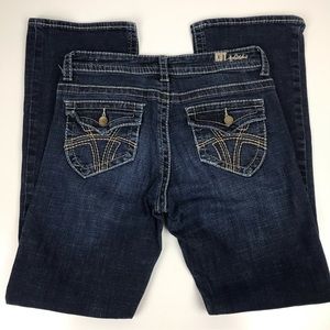 Kut from the Kloth Dark Wash Natalie High Rise Bootcut Jeans Style KP736MA3